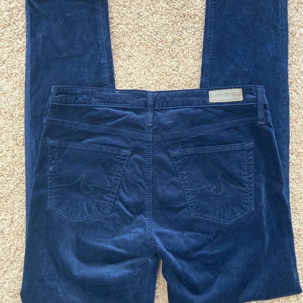 AG Stevie Straight ankle sapphire stretch corduroys collab. w/Anthropologie - Picture 5 of 11